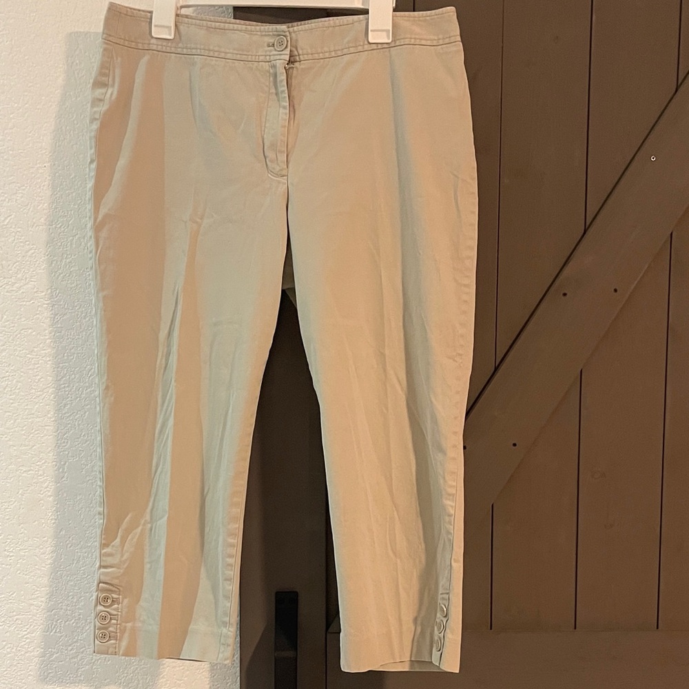 Talbots Tan Cropped Pants